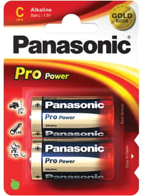 Pirrende tilbehør - Panasonic C-batterier 2pk - bilde