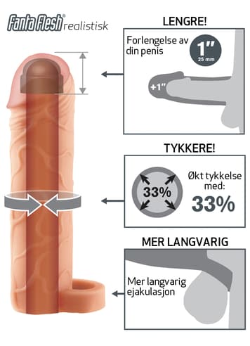 Sexleketøy for ham - Perfect penisforlenger 1 inch - bilde 4