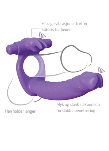 Sexleketøy for ham - C-Ringz Double Penetrator Rabbit - bilde 4
