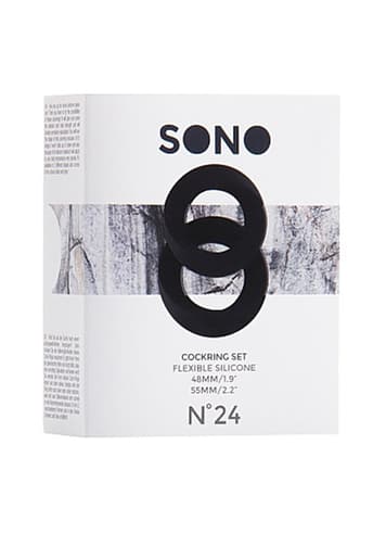 Sexleketøy for ham - Penisringsett Sono No.24 sort - bilde 3